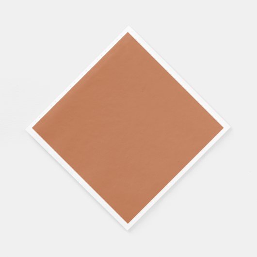 Kleurpastel met platte kleur, verbrand sinaasappel servet (Hoek)