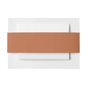 Kleurpastel met platte kleur, verbrand sinaasappel uitnodigingen wikkel