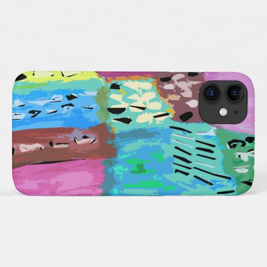 Kleurpatches Case-Mate iPhone Case (Achterkant (horizontaal))