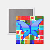 Kleurpatchwork Magneet (Voorkant / Achterkant)