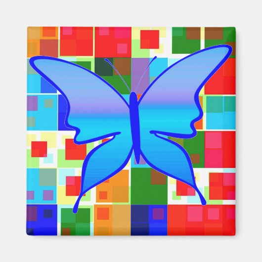 Kleurpatchwork Magneet (Voorkant)