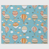 Kleurpatroon ballonnen cadeaupapier (Vlak)