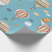 Kleurpatroon ballonnen cadeaupapier (Hoek)