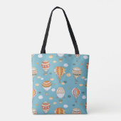 Kleurpatroon ballonnen tote bag (Achterkant)