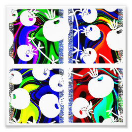 Kleurpatroon Foto Afdruk