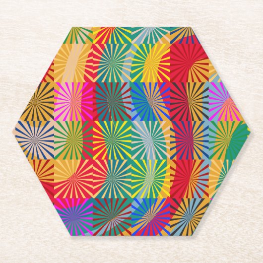 Kleurpatroon herstellen kartonnen onderzetters (Voorkant)