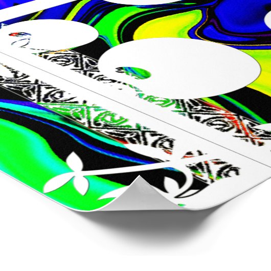 Kleurpatroon Poster (Hoek)