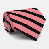 kleurpatroon voor zwart en zalm stropdas (Opgerold)