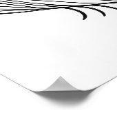 Kleurplaat - Beer portret, kleur je eigen Poster (Hoek)