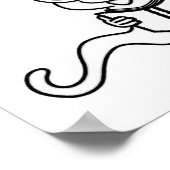 Kleurplaat boek worm poster (Hoek)