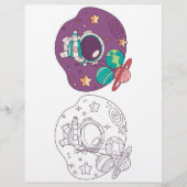 Kleurplaat buitenruimte flyer (Voorkant)