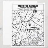 Kleurplaat Dinosauriërs Kinderactiviteit Kleurplaa (Voorkant / Achterkant)