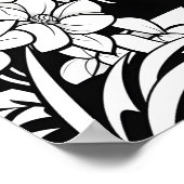 Kleurplaat - Leuke draak, kleur je eigen Poster (Hoek)