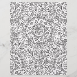 Kleurplaat Oostelijk Abstract Scrapbook Papier