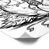 Kleurplaat van Flicker de Vos Kerstmis Augurk Poster (Hoek)