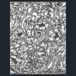 Kleurplaat voor volwassenen - William Morris bloem<br><div class="desc">Kleurplaat voor plezier en ontspanning gebaseerd op een ontwerp van William Morris met gestileerde acanthusbladeren en knoopsgatbloemen</div>