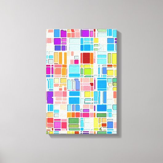 Kleurplaats van boven canvas afdruk (Voorkant)