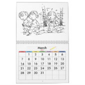 Kleurplaten Aangepaste Kalender 2015 Voor Kinderen (Mar 2027)