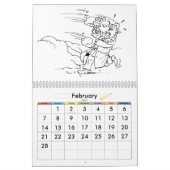Kleurplaten Aangepaste Kalender 2015 Voor Kinderen (Feb 2027)