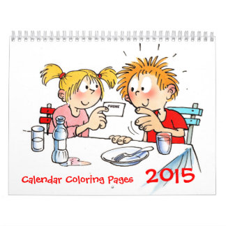 Kleurplaten Aangepaste Kalender 2015 Voor Kinderen
