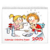 Kleurplaten Aangepaste Kalender 2015 Voor Kinderen (Hoes)