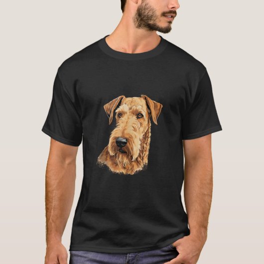 Kleurplaten Airedale Terrier Dog Puppies Airedale  T-shirt (Voorkant)