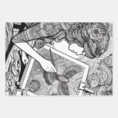 Kleurplaten Cadeauverpakking voor kleurboekcadeaus Inpakpapier Vel (Voorkant)