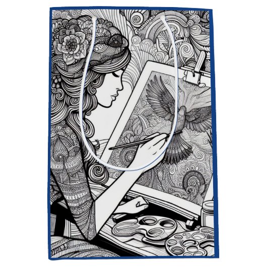 Kleurplaten Cadeauverpakking voor Kleurplaten Boek Medium Cadeauzakje (Voorkant)