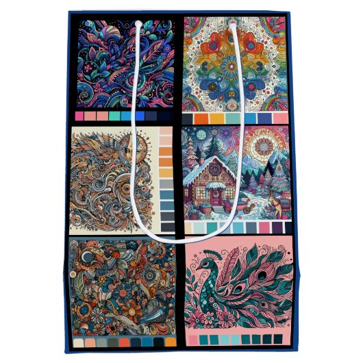 Kleurplaten Cadeauverpakking voor Kleurplaten Boek Medium Cadeauzakje (Achterkant)