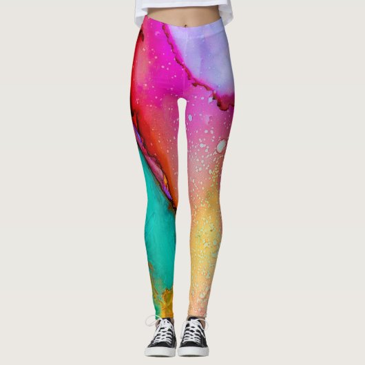 Kleurplaten Mashup Leggings (Voorkant)