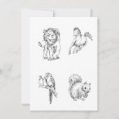 Kleurplaten Schets voor kinderen Kaart (Voorkant)