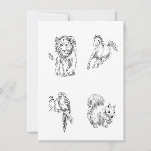 Kleurplaten Schets voor kinderen Kaart