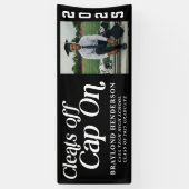 Kleurplaten uit, Pet op atleet Afstuderen Foto Spandoek (Verticaal)