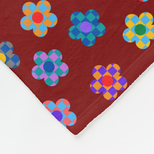 Kleurpleinen Fleece Deken (Hoek)