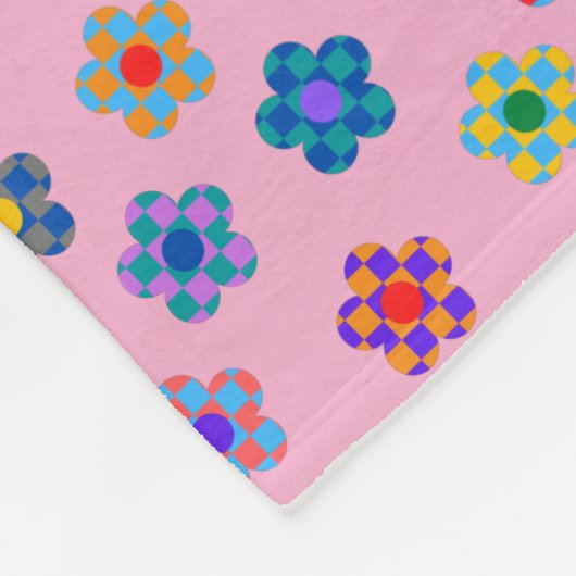 Kleurpleinen Fleece Deken (Hoek)