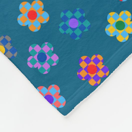 Kleurpleinen Fleece Deken (Hoek)