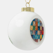 Kleurpleinen Keramische Bal Ornament (Links)
