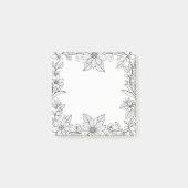 Kleurplezier Bloemrijke Rand Post-It Notities Post-it® Notes (Voorkant)