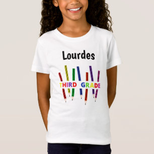 Kleurpotloden 3e klas meisjes T-shirt