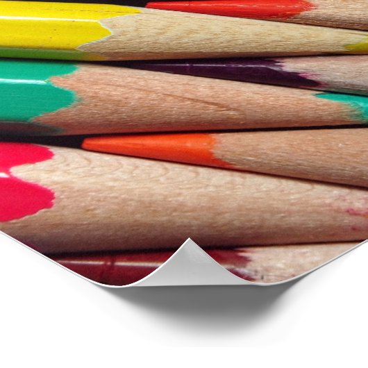 kleurpotloden, achtergrond, structuur poster (Hoek)