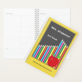 Kleurpotloden Appel Leraar Planner
