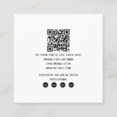 Kleurpotloden Art School Teacher Tutoring Vierkante Visitekaartje (Achterkant)