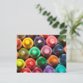 Kleurpotloden Briefkaart (Staand voorkant)