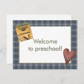 Kleurpotloden en het Onthaal van het Hart aan Briefkaart (Voorkant / Achterkant)