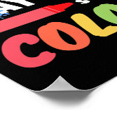 kleurpotloden kleuren nog steeds mentaal gezondhei poster (Hoek)