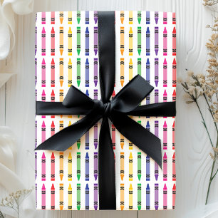 Kleurpotloden Leuk Kinderen Leraar Patroon Cadeaupapier