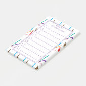 Kleurpotloden Lijst Teacher to Do Post-It Notes (Schuin)