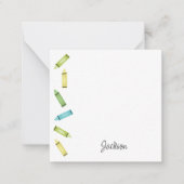 Kleurpotloden Notitiekaartje (Voorkant)