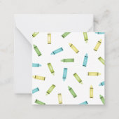 Kleurpotloden Notitiekaartje (Achterkant)