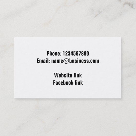 Kleurpotloden op maat visitekaartje (Achterkant)